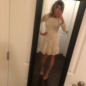 Rebecca Taylor silk blend knee length dress.